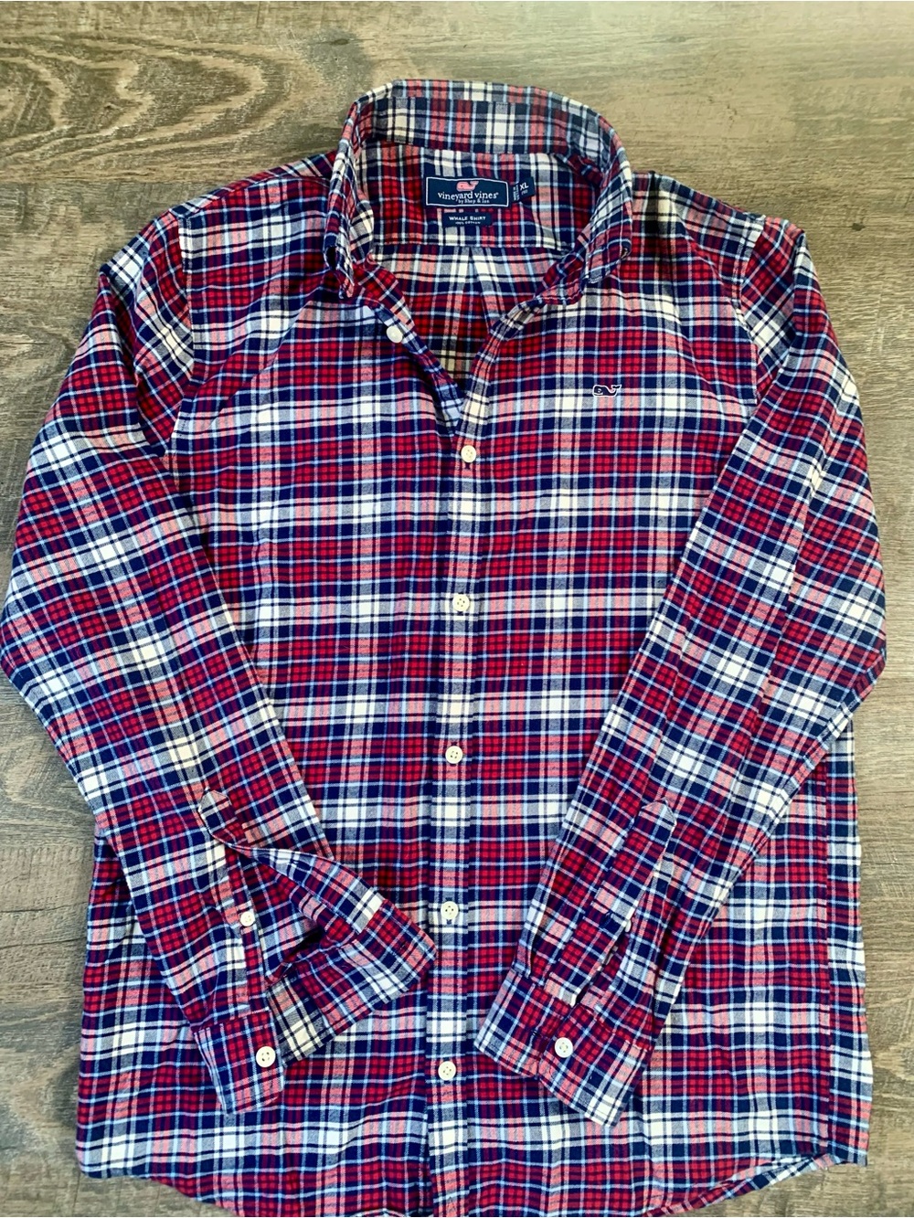 Vineyard Vines Red Plaid Button-Down Flannel Shirt - Young Men's